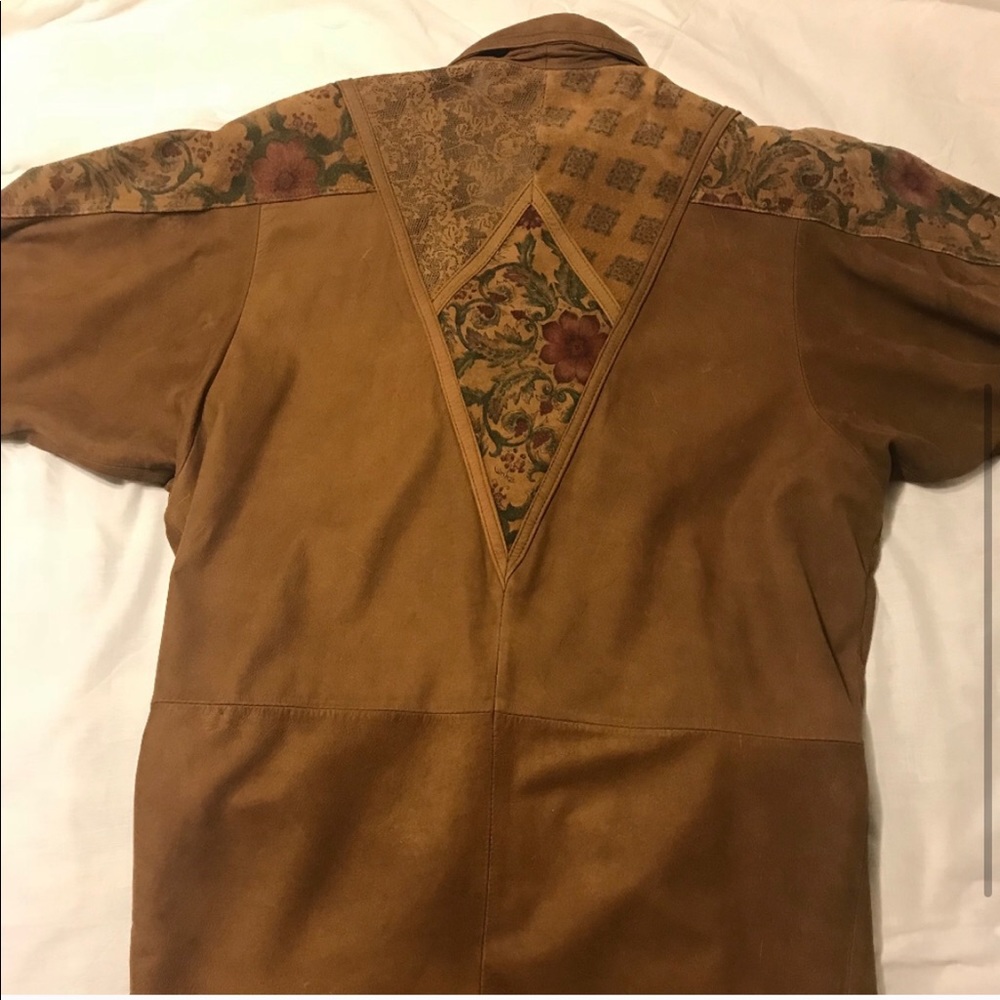 vintage genuine leather coat